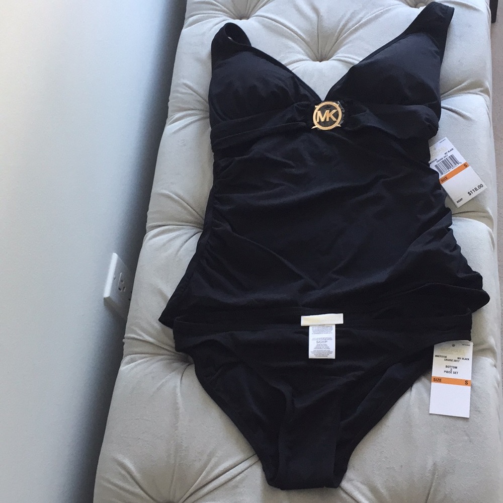 💥SOLD💥NWT MK black 2 piece swimming set